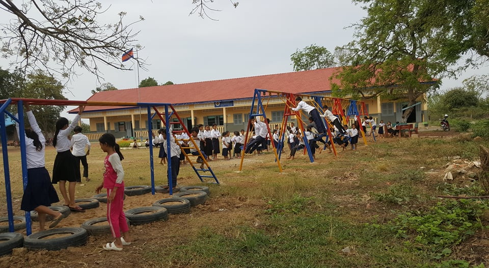 Children at Dambok Khposh Primary School, Sang Kae District, Battambang, Cambodia