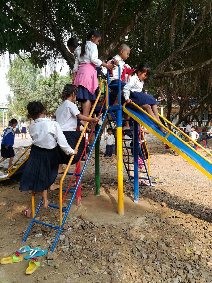 Children at O Khcheay Cheung Primary School, Sang Kae District, Battambang, Cambodia
